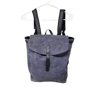 Eileen Fisher Blue Canvas Zip Pocket Bag